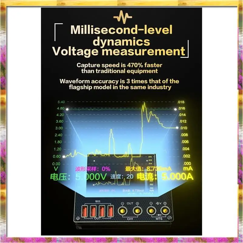 AA46 HOT-I2C C09 الجهد واختبار التيار 4 بوصة 0-40 فولت المدخلات ثنائي القناة وضع العرض الرقمي الذكي الشحن #4
