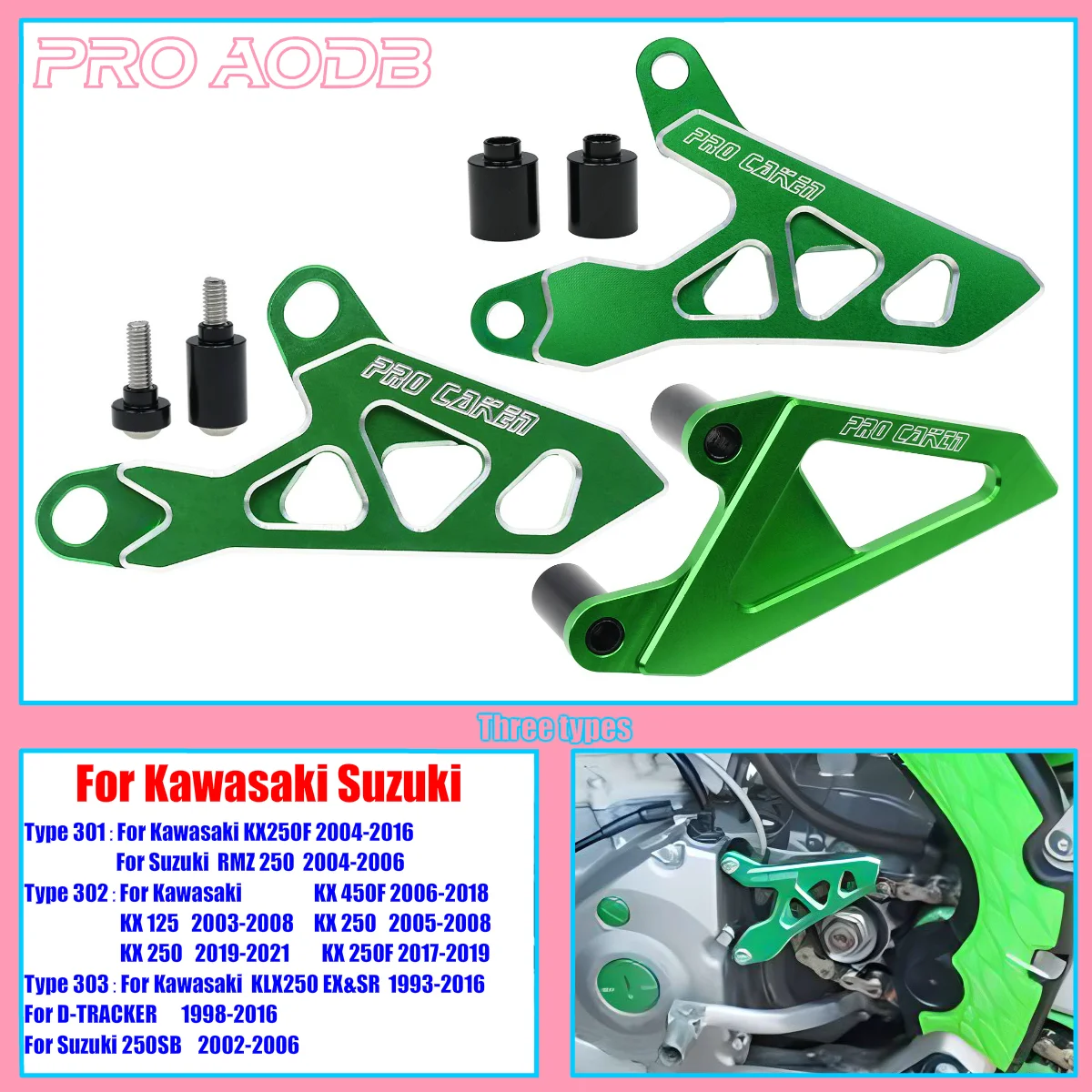 

Dirt Bike Motorcycle Accessories Front Sprocket Cover Chain Protector Guard For KAWASAKI KX125 KX250 KX250F KX450F2003-2019 2021
