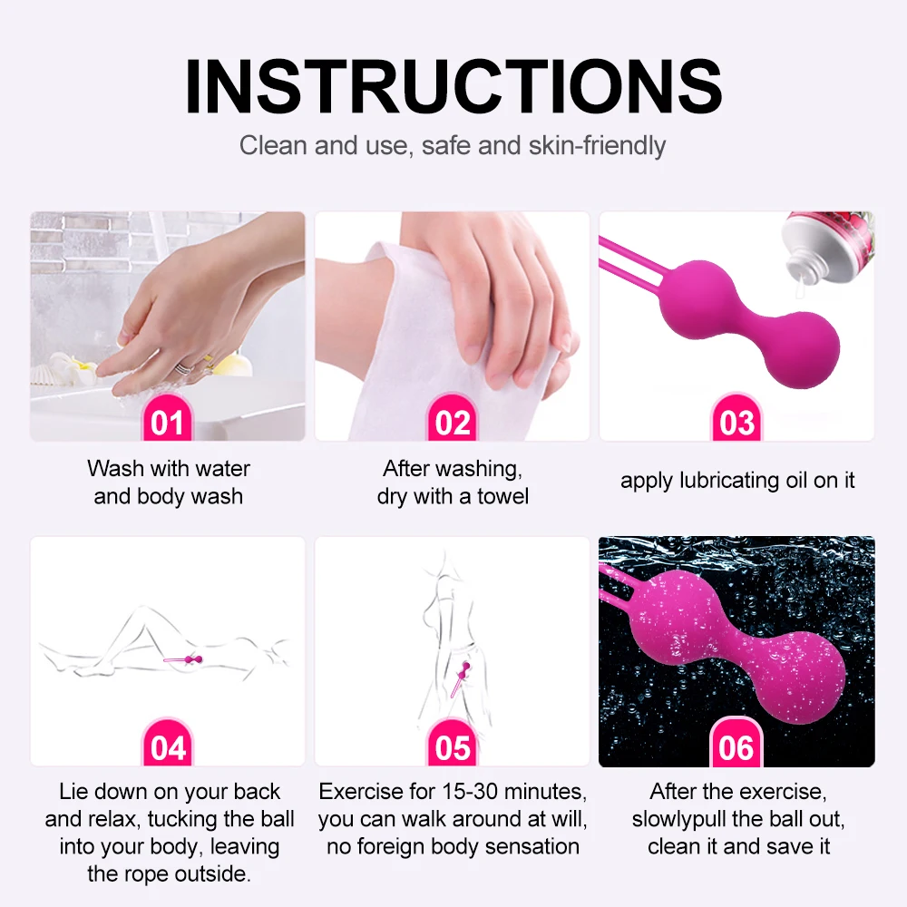 Sex Toys Vaginal Balls Vibrator For Women Chinese Kegel Muscle Exerciser Geisha Balls Trainer Female Vagina Tighten Anal Beads