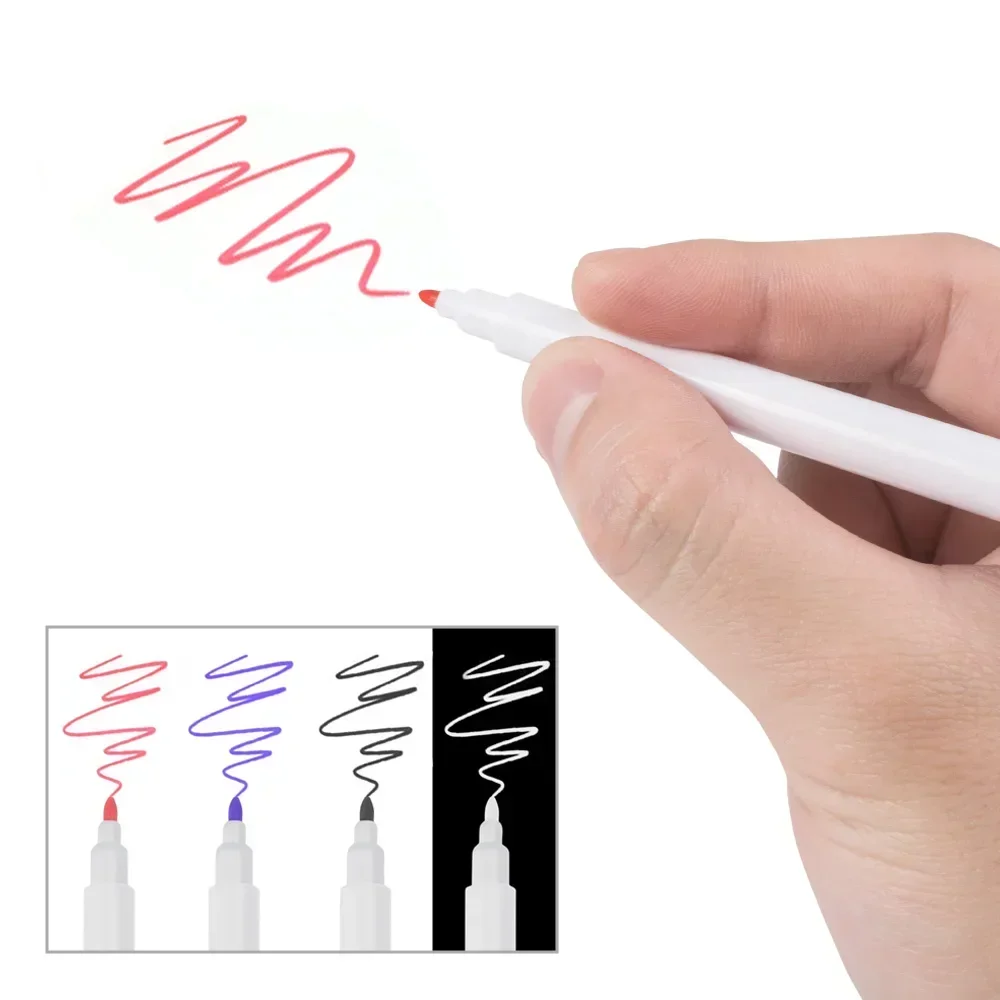 5pcs Tattoo Skin Marker Pen Tool Accessories Surgical Skin Marker for Eyebrow Fixed Point Pen with Ruler Set Tools