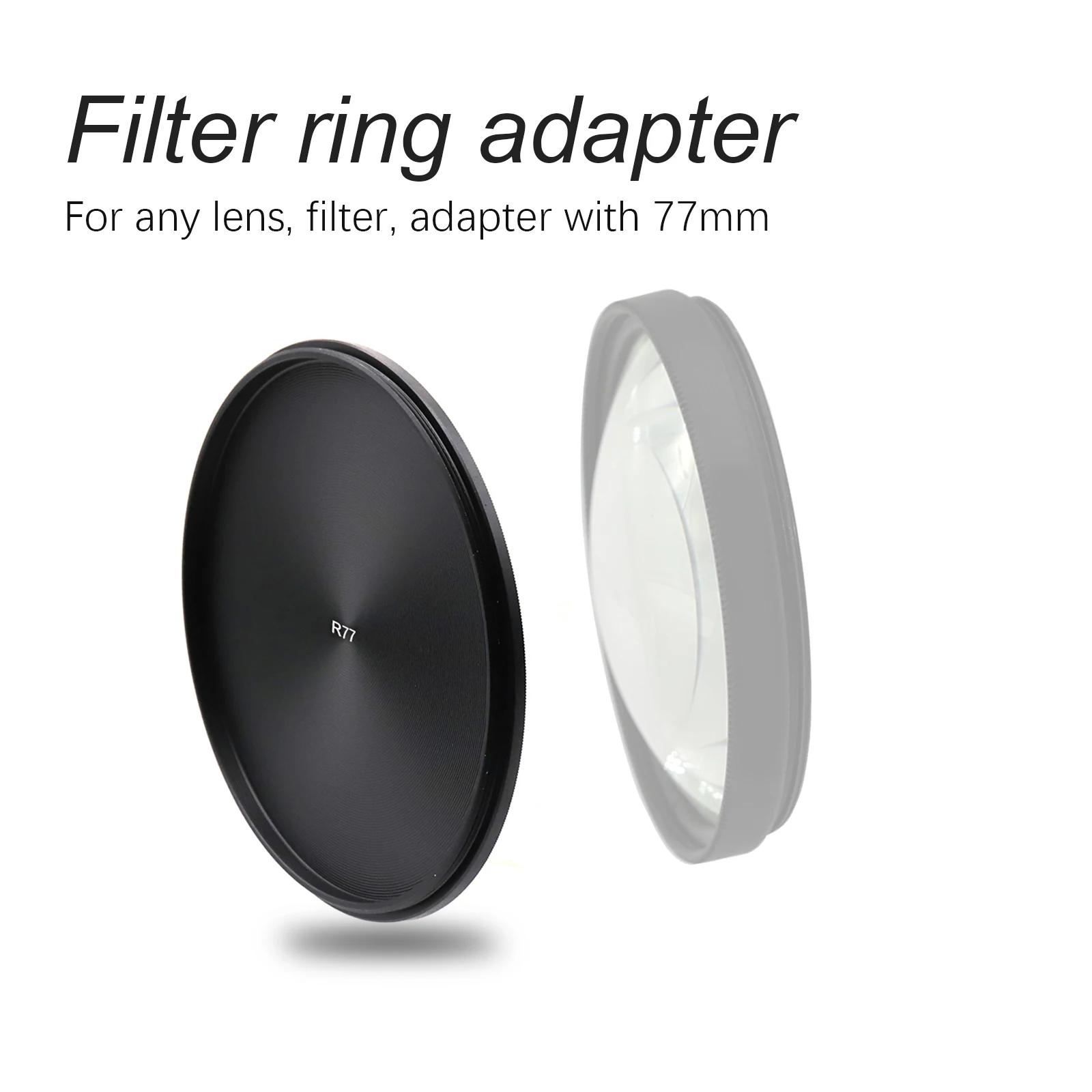 Universal Lens Cap Lens Filter Front Cap For 77mm Camera Lens Aluminum Alloy For All Camera DSLR