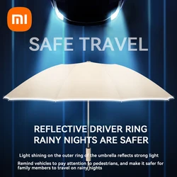 Xiaomi 10-bone Automatic Umbrella Double Keel inverse Sunny Rainy Umbrella Super Windproof UV Men And Women Sunny Rainy Umbrella