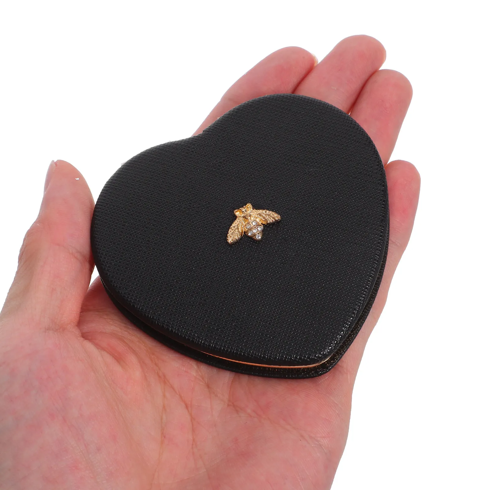 

2Pcs Mini Pocket -Shaped Finish Foldable Compact for Women Clear Reflection Travel Office Makeup