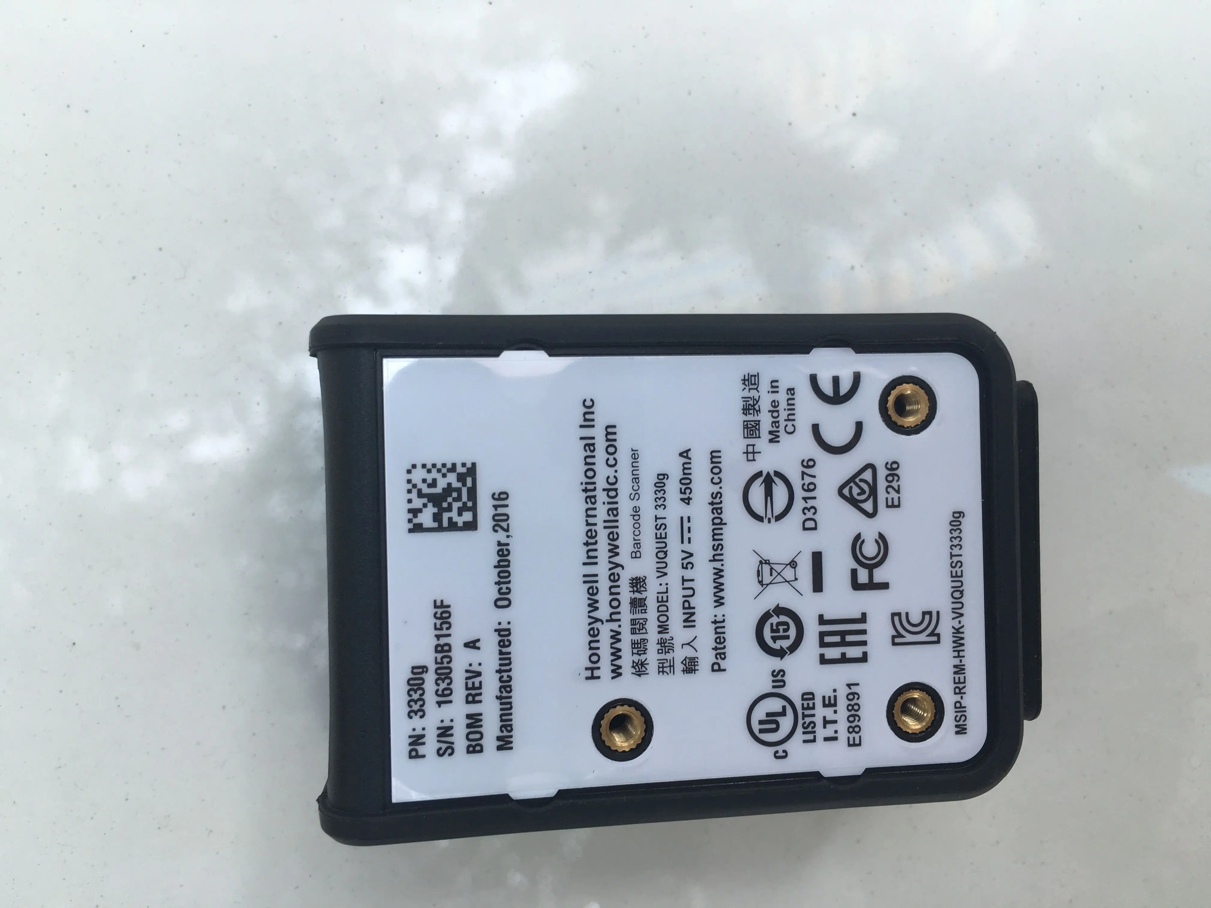 2025 رائجة البيع Vuquest 3330g USB ثابت جبل 2D منطقة تصوير قارئ الباركود العلامة التجارية الأصلية الجديدة 1D 2D PDF QR الماسح الضوئي في S