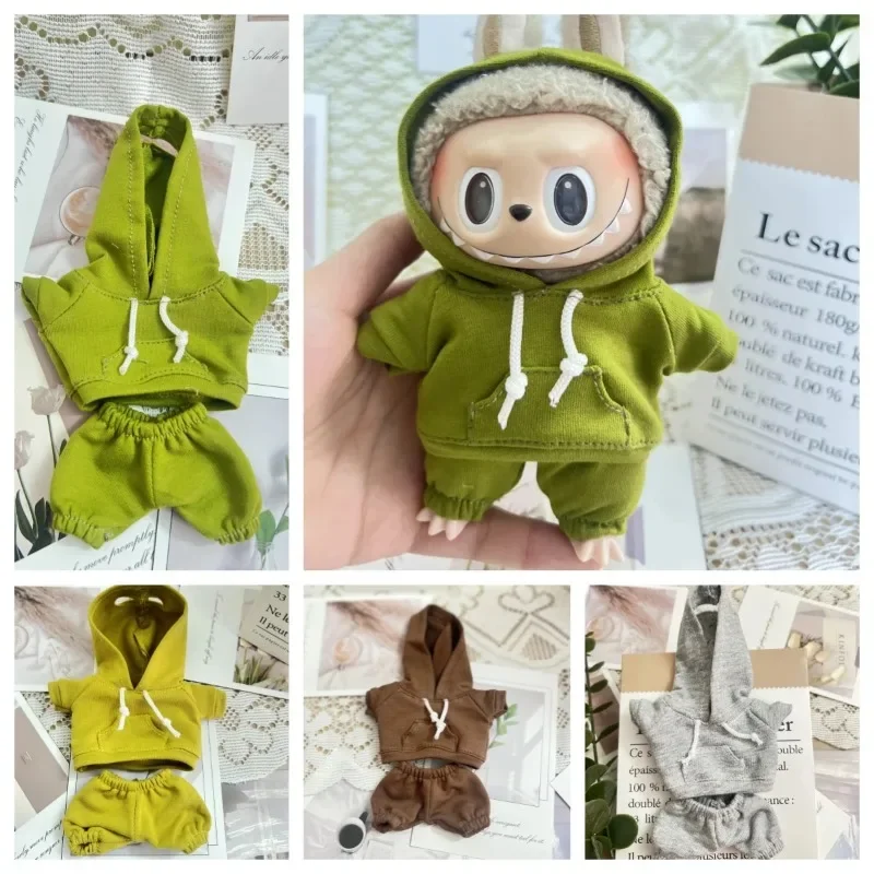 

EXO 1/12 Doll LABUBU Hoodie Set Suitable for 15cm Ropa Labubu Doll Toys Casual Sports Hoodies