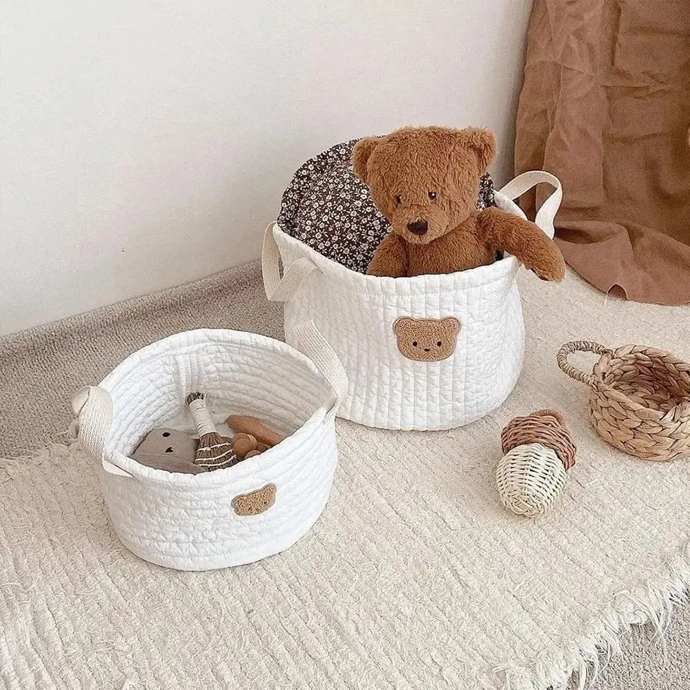 Bear Sorting Basket New Embroidered Baby Toys Storage Basket Baby Diaper Personalized Baby Shower Gifts