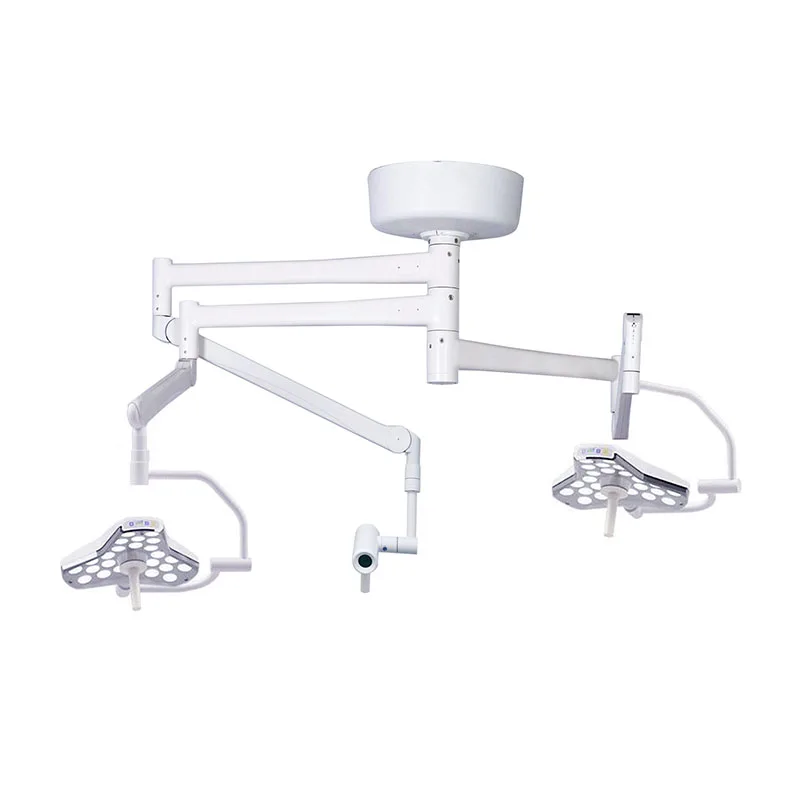 Curved Double Arm LED Shadowless Exled300/300 Operating Room Medical Lamp Examination Light Surgical Lamp