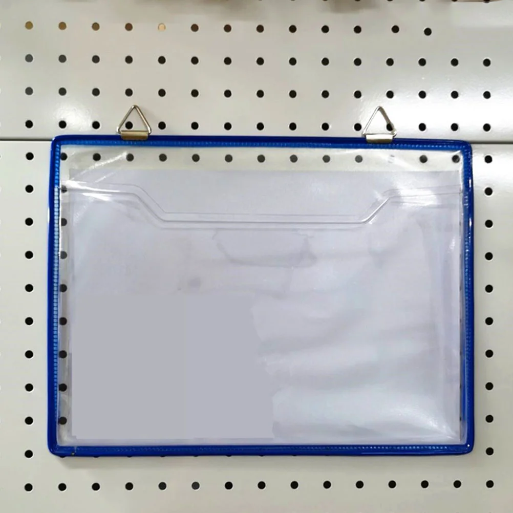 File Storage Bag Bills Transparent Container Hanging Holder Thickened Plastic Wall Folder for Home Office Document Folders