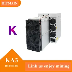 Bitmain ka3 com algoritmo blake2s (kadena) um salto no desempenho computacional kda mineiro 166t hashrate com psu