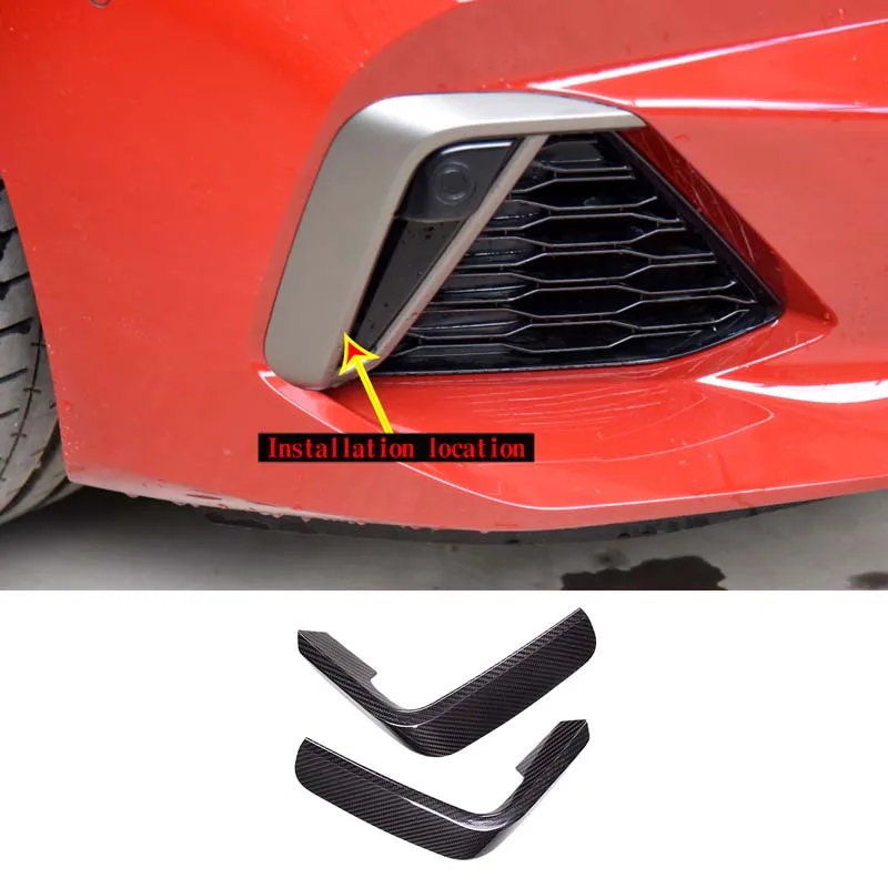 For 2017-2020 BMW Z4 G29 real carbon fiber car styling Car front bumper corner protective cover sticker car exterior accessories