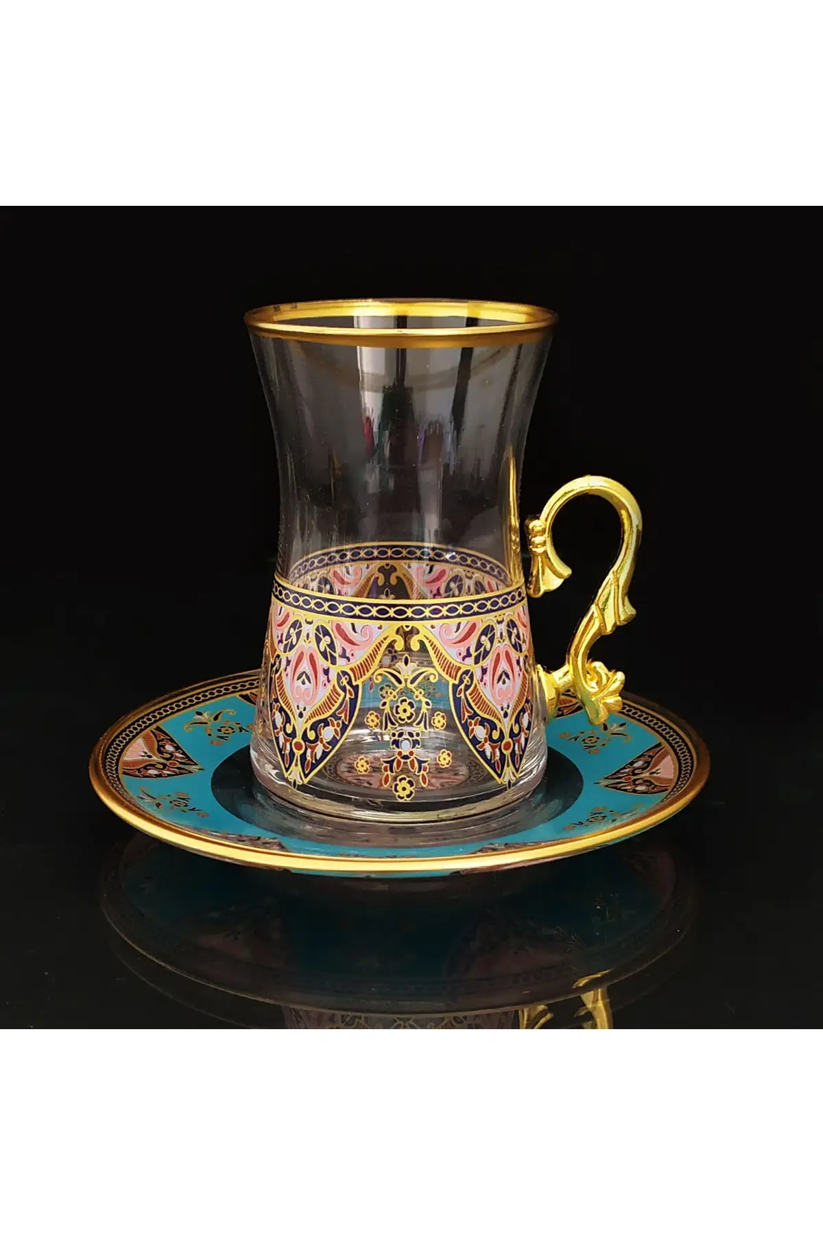 

DOLBOVI paşabahce Tea Cup set-6 person Turkish Tea Glass Cup Cup