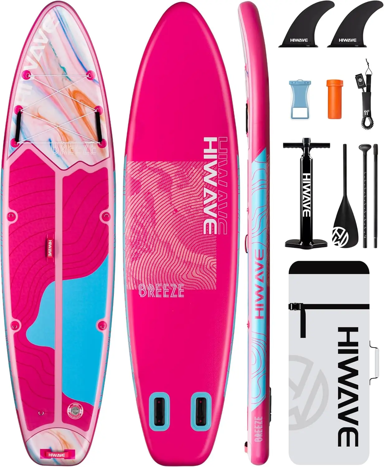 Stand Up Paddle Board 11’*34”*6” Sup Board, 350lbs Capicity Adult&Youth Paddle Board, Pet Friendly for Ocean&Lake, w/Double Acti