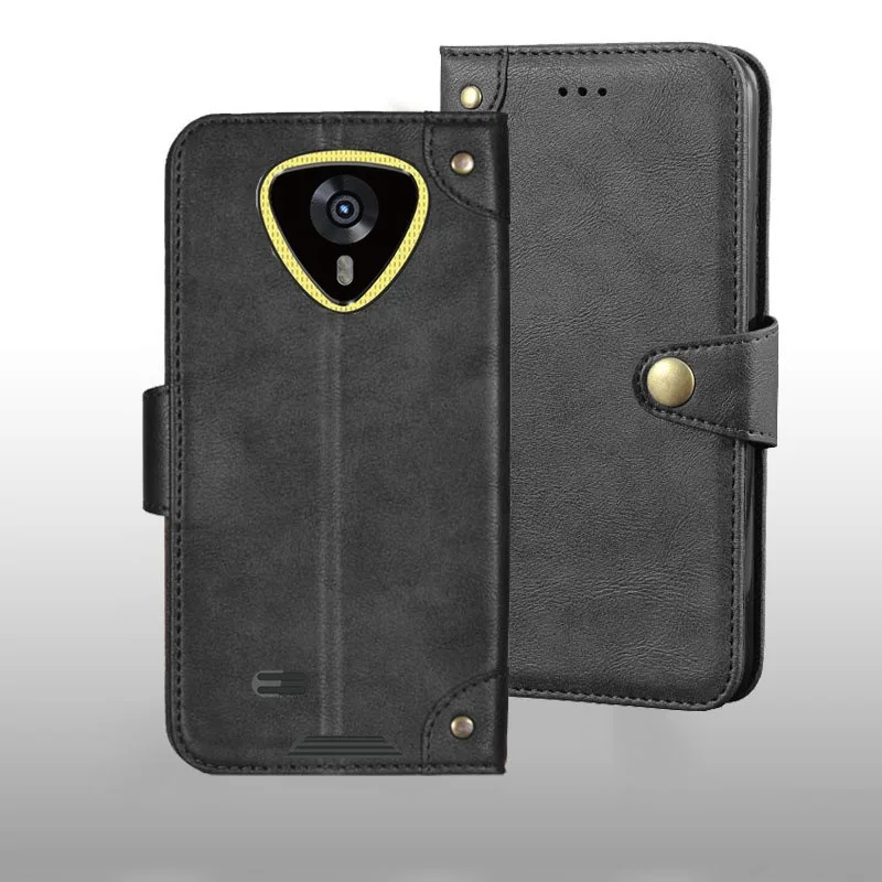 

Чехол для Cubot KingKong Mini 4, кожаный чехол с металлической пряжкой в стиле ретро, чехол для Cubot KingKong Mini 4, аксессуары для телефонов