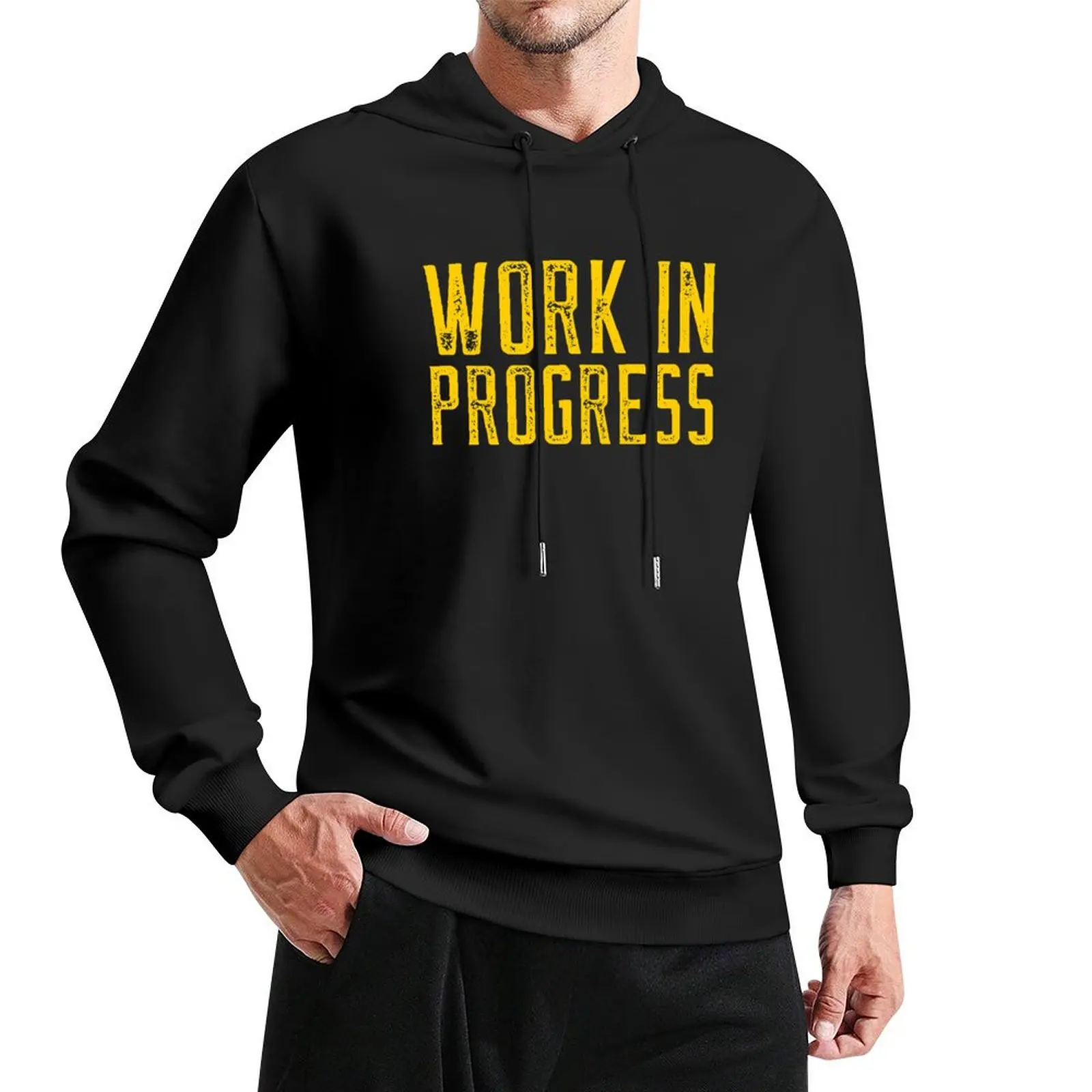 Work in Progress Pullover Hoodie clothes for men men clothes men's sweat-shirt fashion men tracksuit