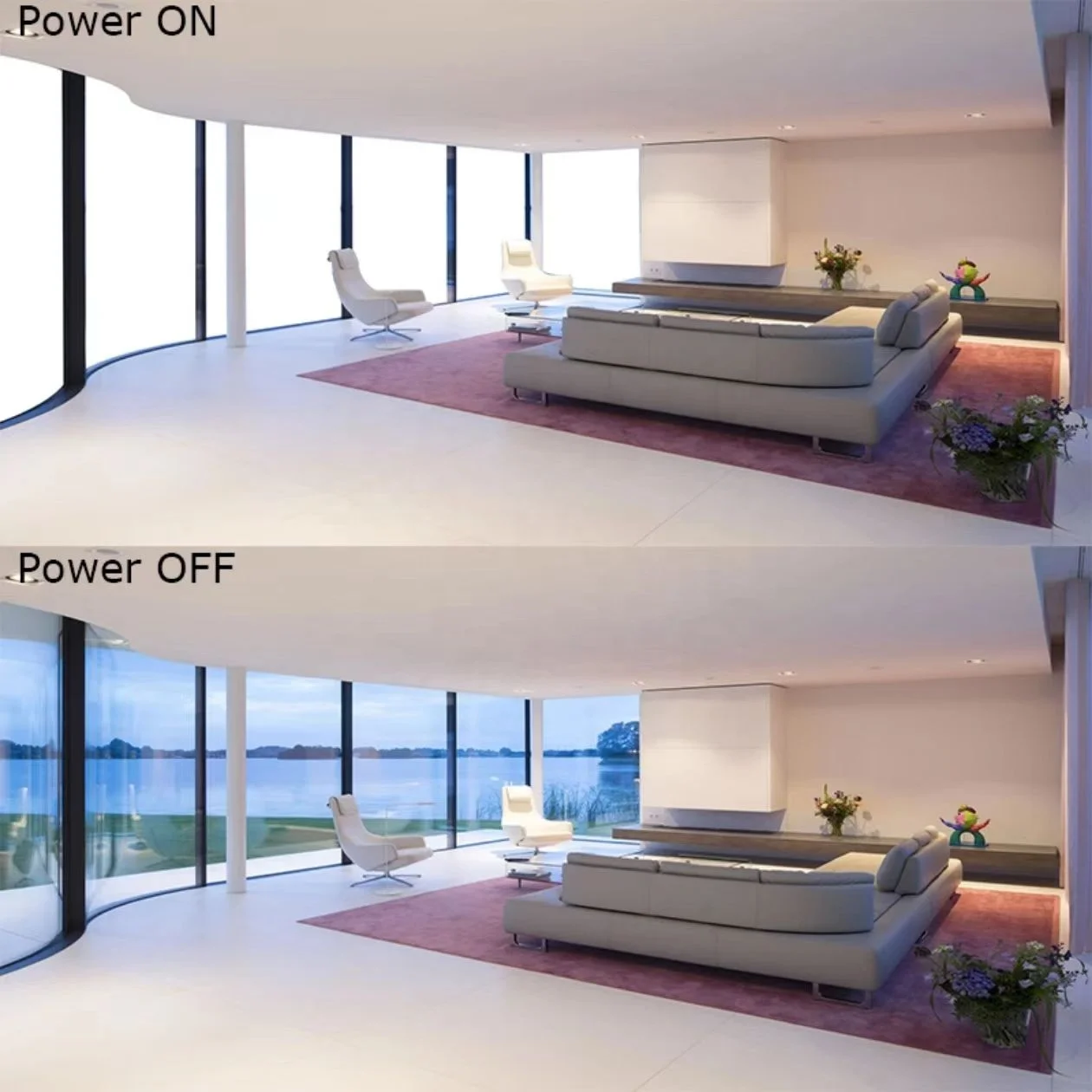 PDLC Film Electrically Switchable Smart Film Rear Projection Screen Electrochromic Glass Use for Window Film