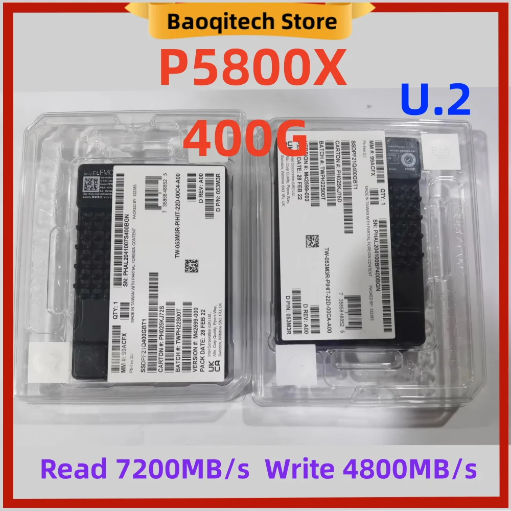 

Original for Intel Optane OEM P5800X 400G U.2 PCIE4.0 Enterprise Server SSD 15mm SSDPF21Q400GBT1 Stable and durable