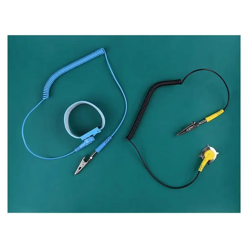 

Electrostatic Discharge Anti-Static Wrist Strap Anti-Static Grounding Pad Kit Suitable For Tools