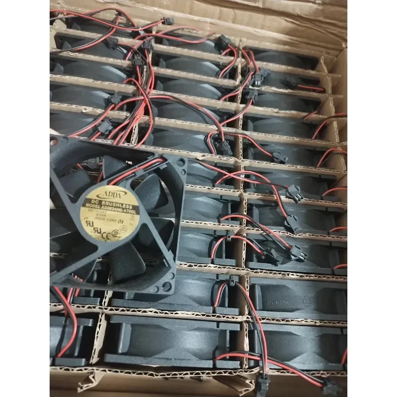 for ADDA 8025 DC24V 0.16A Double Ball Bearing Long Life Original Positive Rotation Cooling Fan