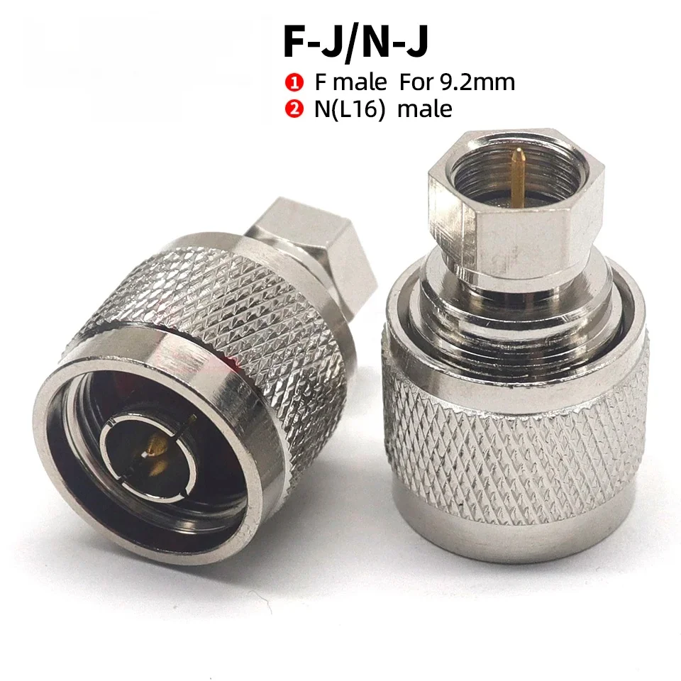 RF Radio Frequency Conversion Head Adapter F Male to N Male N-F-JJ L16/N Female to F Female Inch