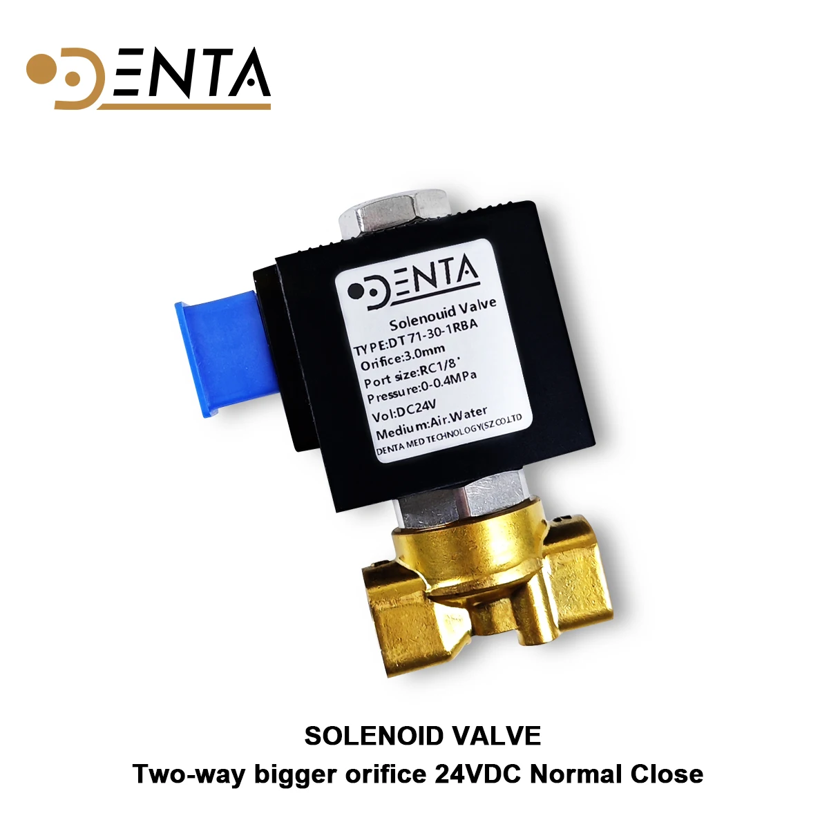 For Autoclave SOLENOID VALVE Two-way bigger orifice DC24V Normal Close NC M Air water spare autoclave parts tools dental clinic