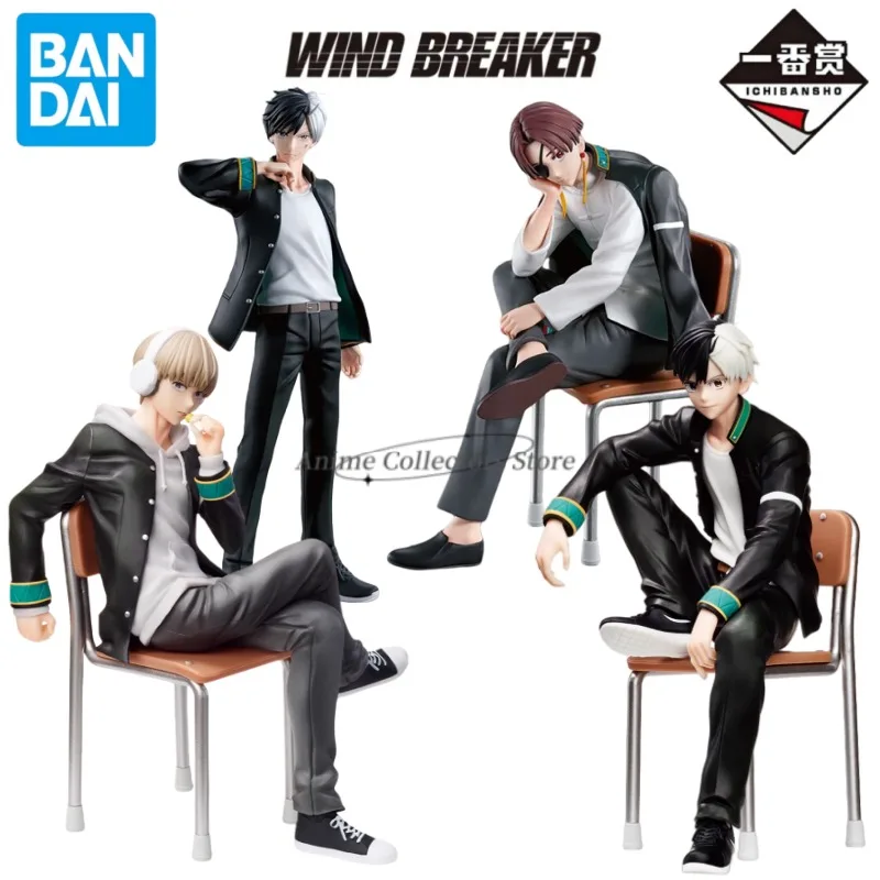 

В наличии оригинальные Bandai Ichiban Kuji WIND BREAKER Sakura Haruka Suo Hayato KAJI REN аниме фигурку игрушки Коллекционная модель