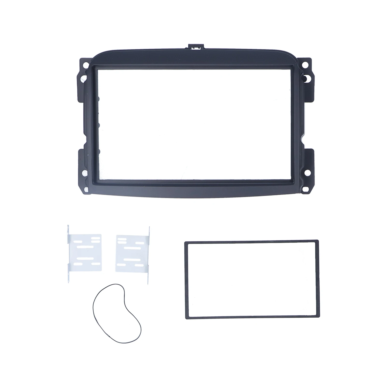 

Car 2Din Stereo Radio Fascia DVD Audio Navigation Panel Frame Trim For Fiat 500L 2012-2015 Dash Stereo Bezel Radio Fascia Frame