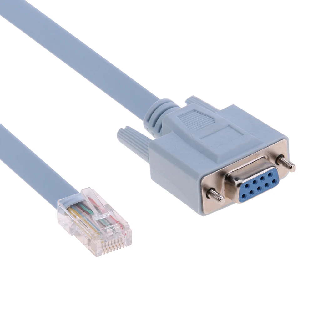 كابل وحدة تحكم شبكة RJ45 ذكر إلى DB9 أنثى بطول 1.5 متر لجهاز توجيه Cisco Switch