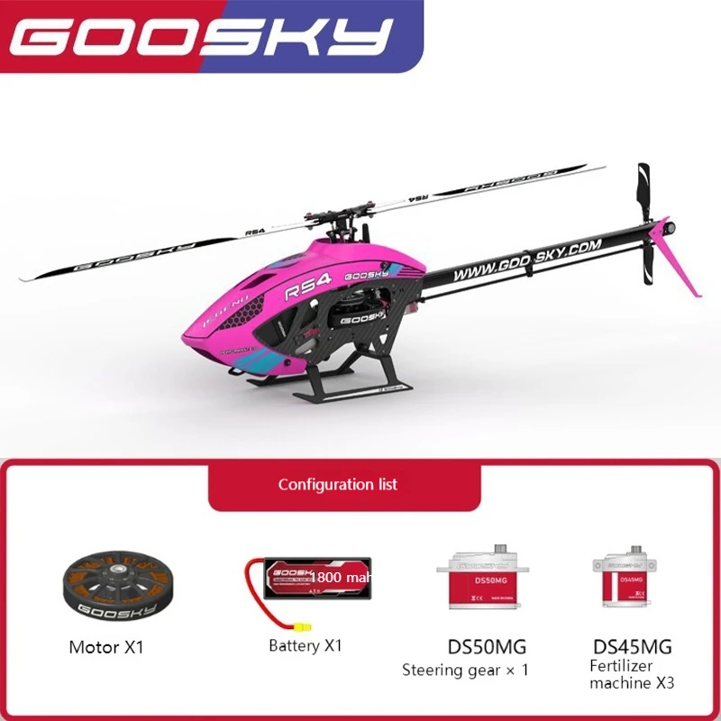 Nowy Goosky Valley Sky Technology Rs4 3d kaskaderski helikopter zdalnie sterowany model samolotu zabawka dla dzieci prezent