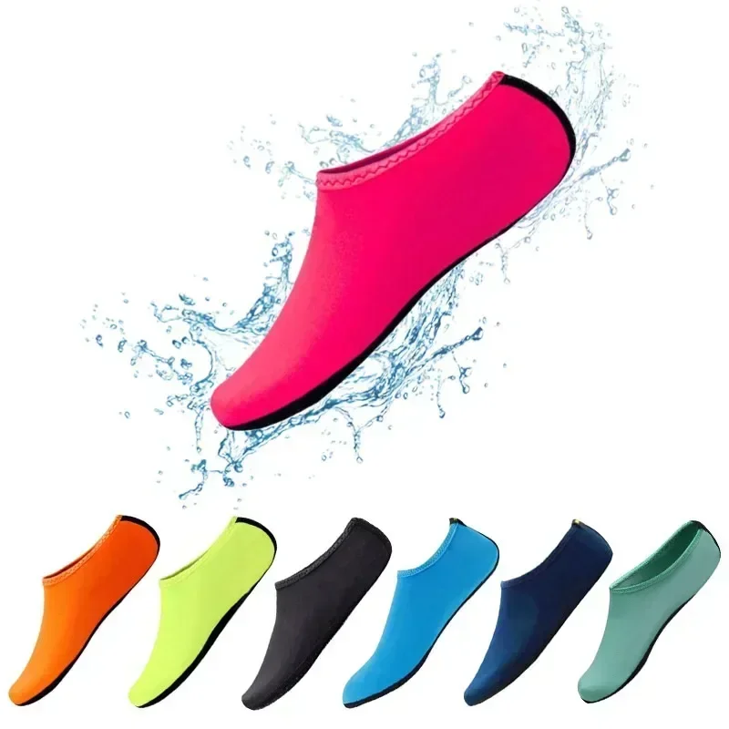 Zapatos de agua antideslizantes Unisex, calcetines para nadar y bucear, sandalias de playa acuáticas de verano, zapatos planos, zapatillas de playa, calcetines, zapatillas para hombres y mujeres