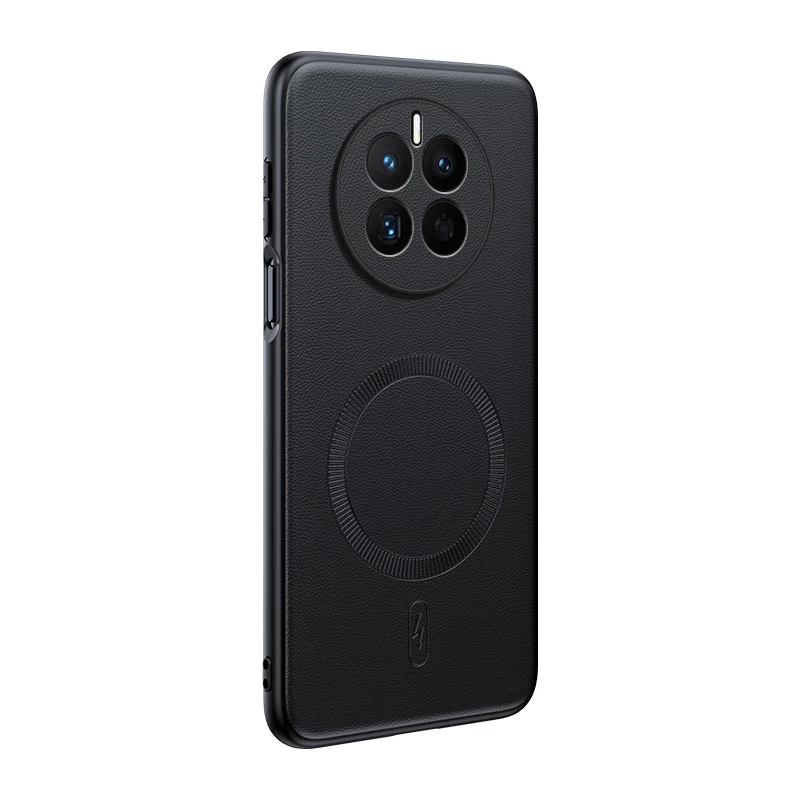 Für Huawei Mate 50: Magnetische Schutzhülle aus Leder, hochwertige Anti-Fingerabdruck- und rutschfeste PC+TPU-Hülle. – Detail 2
