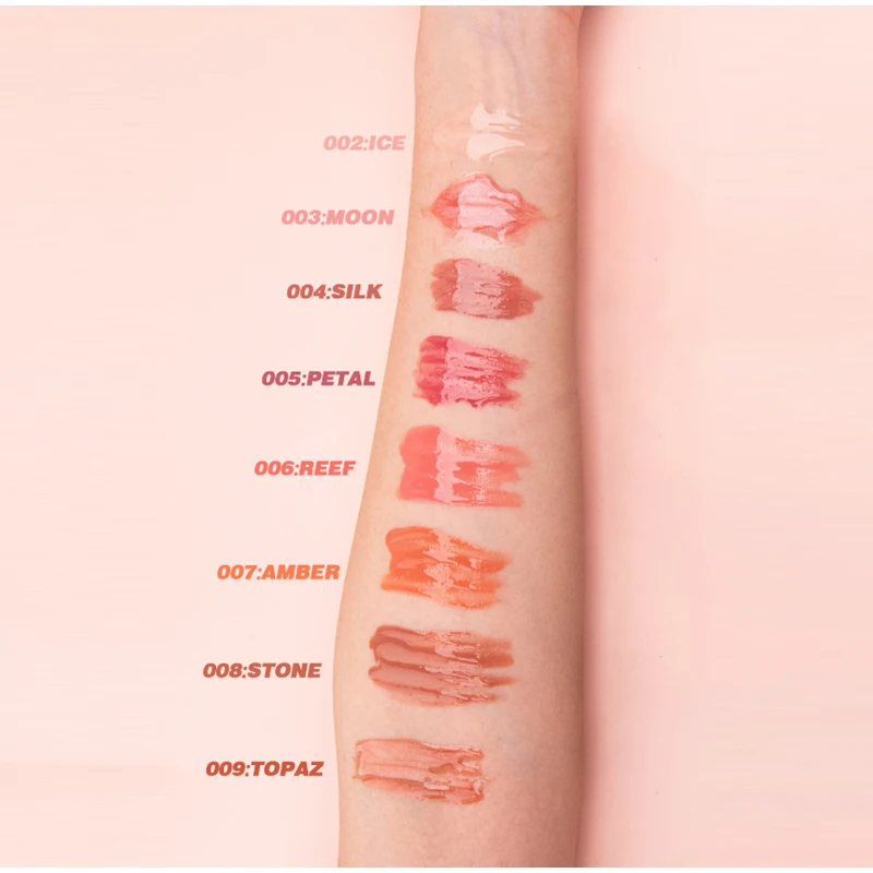 Impermeável espelho Lip Gloss, hidratante, fácil Halo tingimento, transparente cor cosméticos