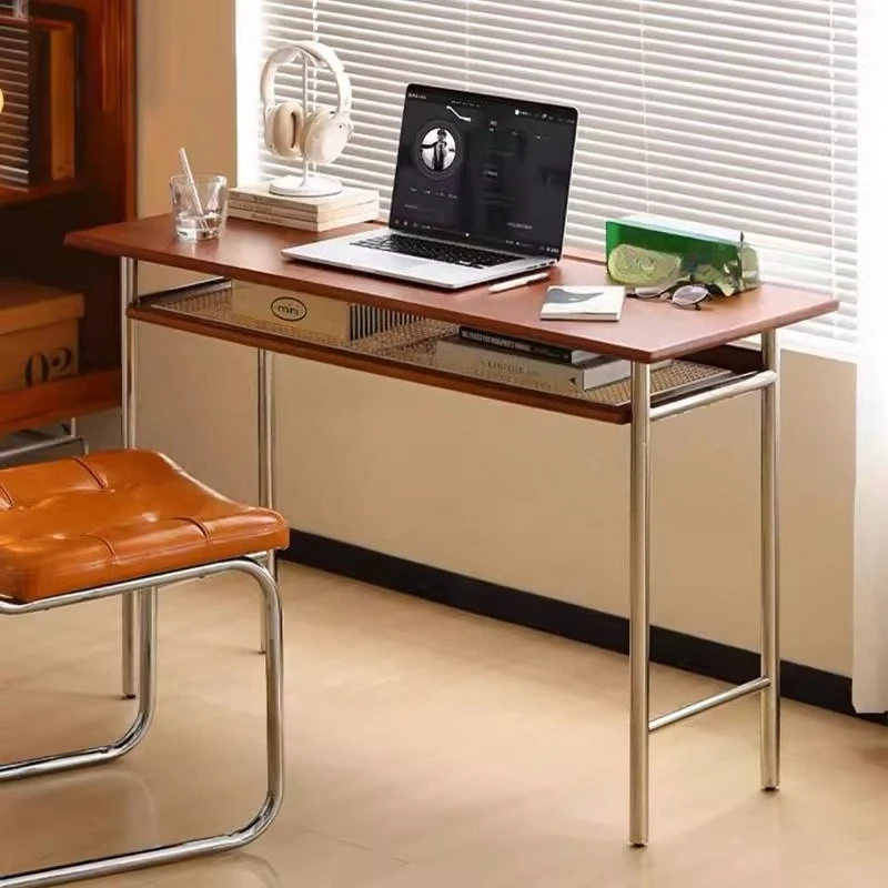 Wooden Computer Desk Retro Bedroom Office Table Organizer Corner Study Writing Desks Minimalist Dressing Table Home Furniture