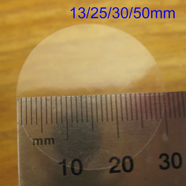 200 szt. Przezroczyste naklejki uszczelniające z PVC 13mm 25mm 30mm 50mm, przezroczyste etykiety winylowe, błyszcząca powierzchnia, odporne na rozdarcie, dekoracja z połyskiem.