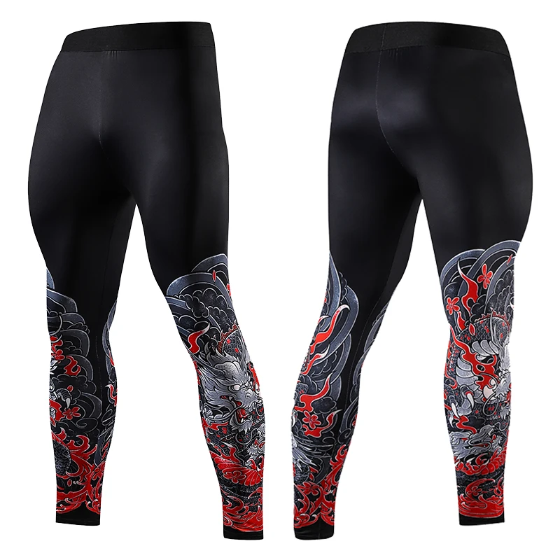 

Men's Leggings Compression Sweatpants Cycling Running Fitness Basketball Sweatpants High Stretch Breathable Yoga Pants
