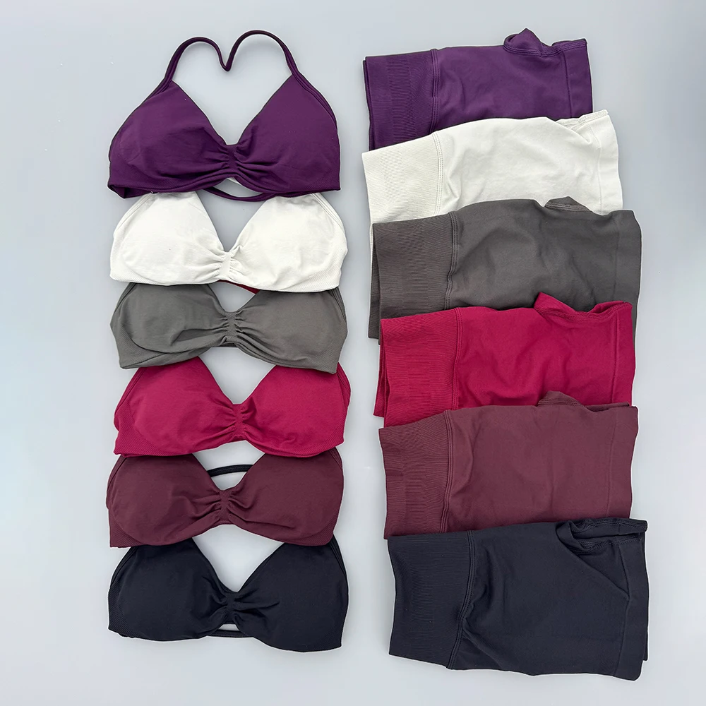 Yoga Fitness Kleidung - 2 Piece Sports Gym Set Strappy