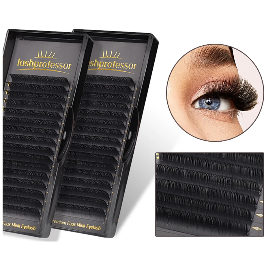 Lashprofessor 5-20mm C/CC/D/DD High Quality Mink Lashes Faux Mink Individual Lashes Soft Natural Cilia Lashes Classic Eyelash