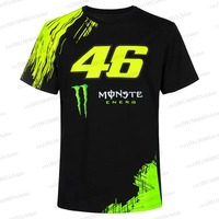 24/25 Hot Selling New Mens Printing T-Shirt Newest Rossi Motorcycle Tee Summer Quick-dry Breathable Motobike Sport Shirt Uniform