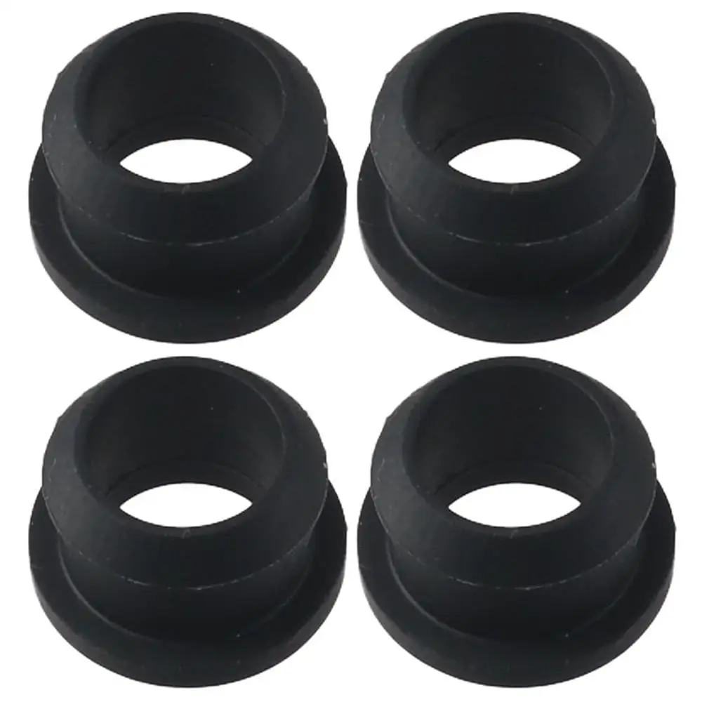 4Pcs Round Rubber Grommets Black White Silicone Rubber Rubber Plug Hole Grommet Electrical Wire Gasket Kit