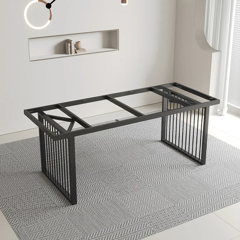 Rock slab dining table leg bracket, large slab table marble wrought iron desk leg, dining table base bracket