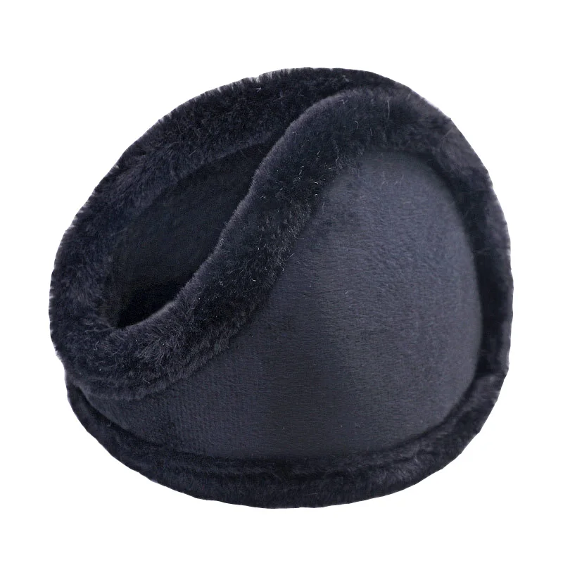 Winter Earmuffs for Men Solid Soft Thicken Plush Outdoor Ear Cover Protector Male Ear Muff Wrap Band Warmer Earflap