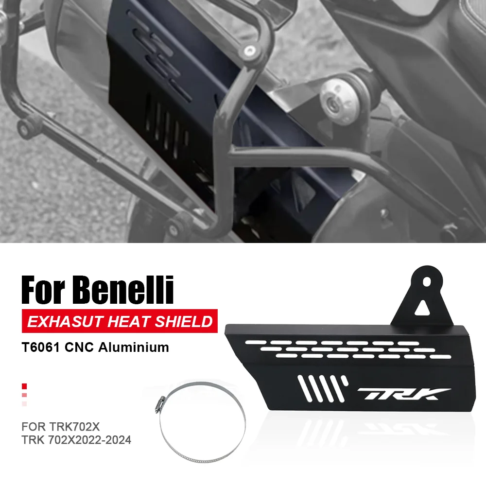 

For Benelli TRK702X TRK702 X TRK 702 X 2022 2023 2024 Motorcycl Exhasut Pipe Anti-Scald Cap Muffler Heat Shield Cover Guard