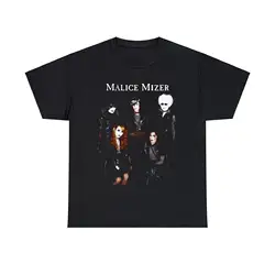 Malice Mizer Visual Kei Black Photoshoot Heavy Cotton T Shirt