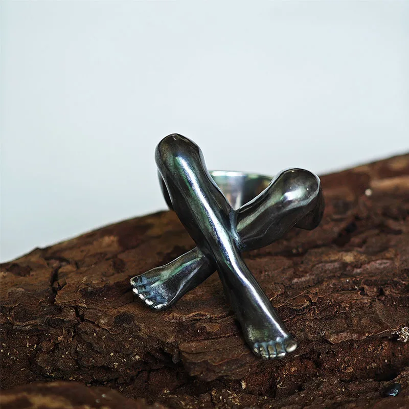 Unique Finger Rings Party Accessories Leg Geometric Knuckles Statement Rings Alloy Texture for Matching Fashion Outfits