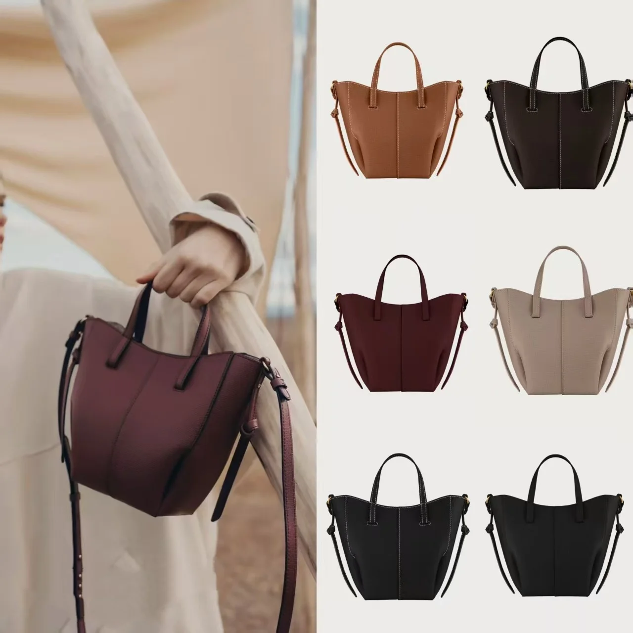 

Новая французская модная сумка-тоут для женщин, нишевый дизайн, сумка-клатч с крыльями, ретро-шик, сумка на плечо, вместительная сумка для покупок