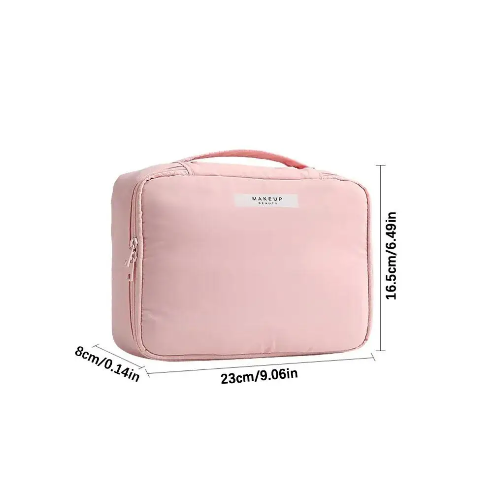 Large Capacity Portable Makeup Bag Multifunctional Cosmetic Storage Bag Women Travel Waterproof Washing Makeup Brush Organizer