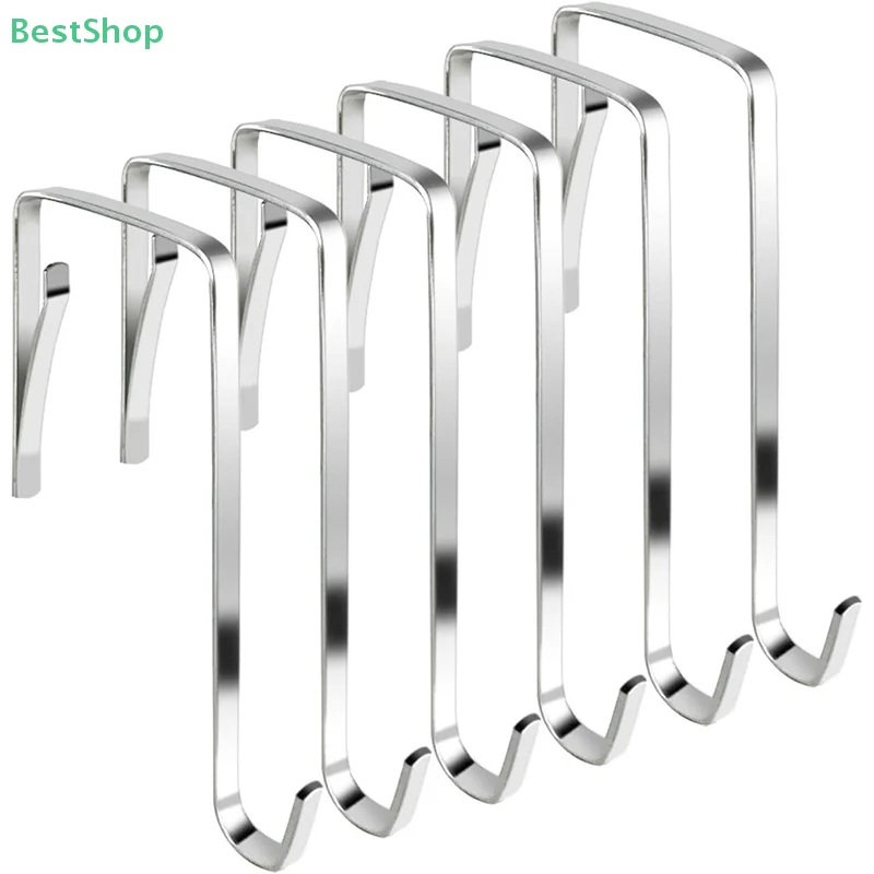 ♥ ♥ ♥ Crochet métallique en forme de S derrière la porte, serviettes de cuisine, chapeaux, organisateur suspendu, crochets polyvalents 5 pièces/ensemble