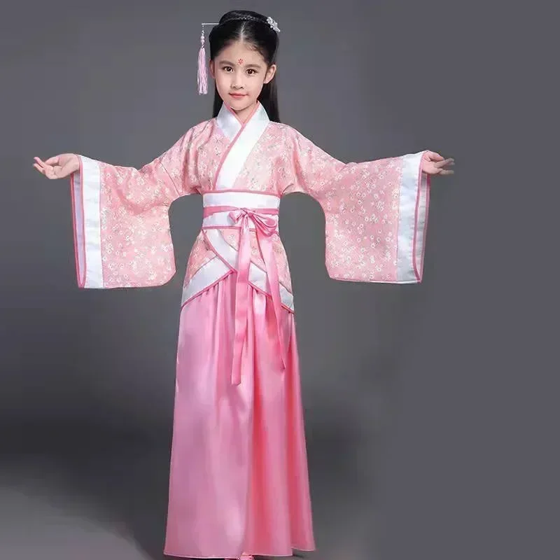 Damas chinas Kleding Vintage Kleding Voor Meisjes Karneval Nieuwe Jaar Hanfu Jurk Kid Volwassen Vrouwen Dancer Kostuum
