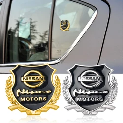 3D Metall Auto Abzeichen Körper Stamm Aufkleber Ohren Emblem Dekoration Zubehör Für Nissan Nismo GTR Versa X-Trail Xterra Qashqai J10