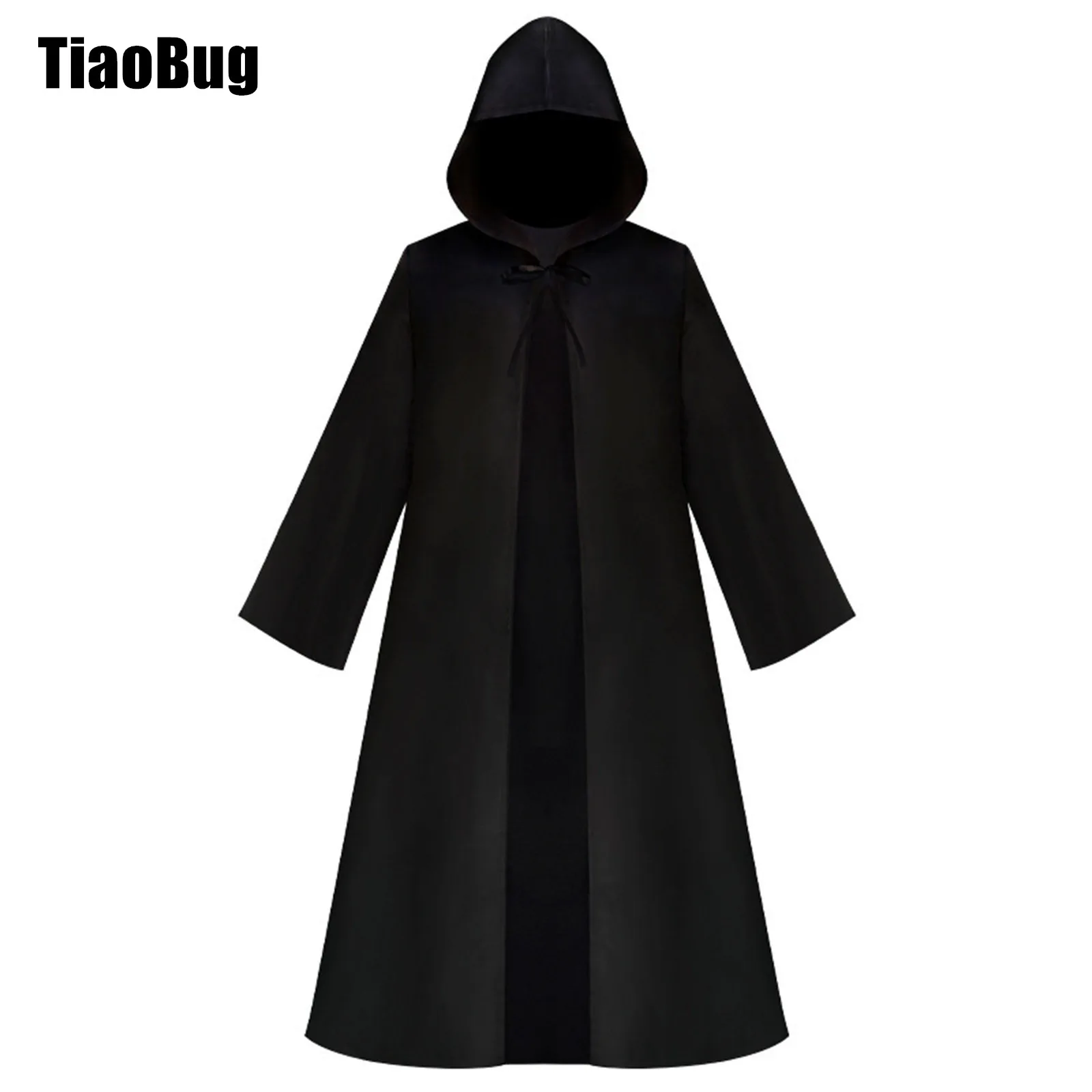 

Mens The War of Galaxies Robe Halloween Cosplay Long Sleeve Tunic Hooded Cloak Tie String Cape Halloween Costumes