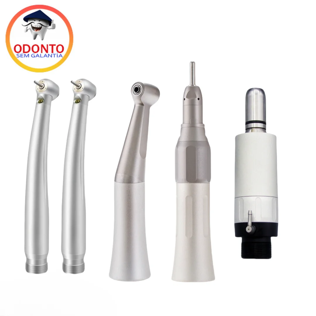 Air Turbine Low Speed Handpiece With 2 PCS High Speed LED Handpiece